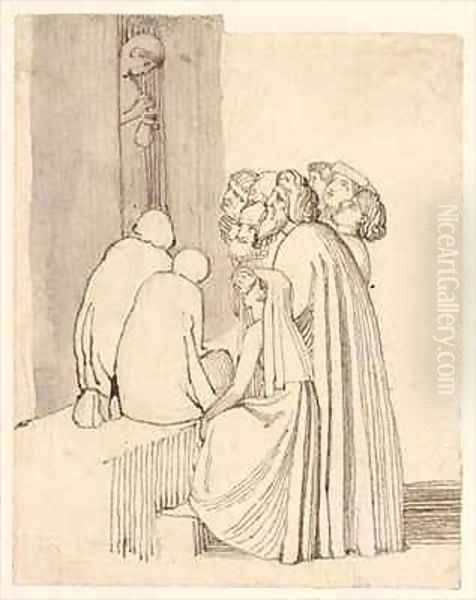 A Beggar Family round a Door - view 1