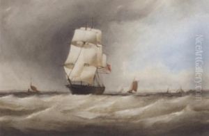 American Merchantman Off The Dutch Coast