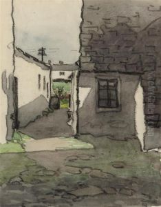 White Cottages (illustrated); And Cottages Through The Archway