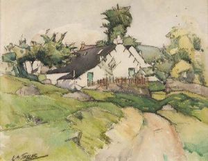Cottage In A Landscape by Ernest Archibald Taylor