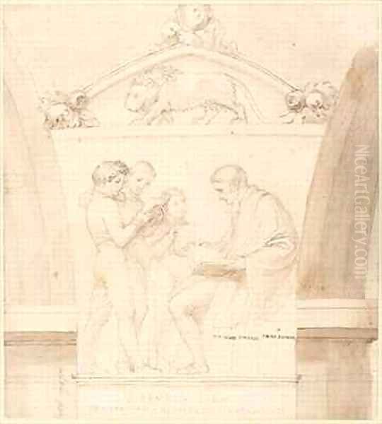 Design for a Monument of John Lyon - view 1