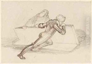A Knight Raising A Slab