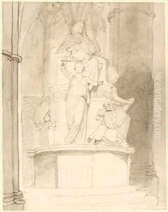 Design for the Monument of Lord Mansfield Westminster Abbey 2