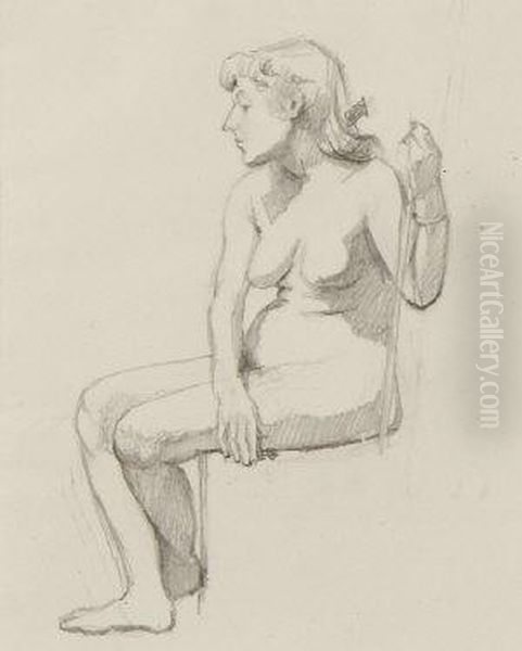 Artist's Model Sitting - view 1