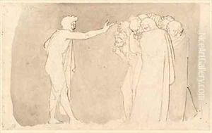 St John the Baptist Preaching by John Flaxman