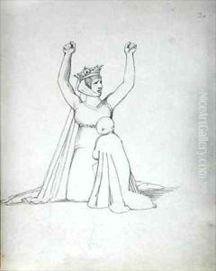 Mrs Siddons as Constance 5 by John Flaxman