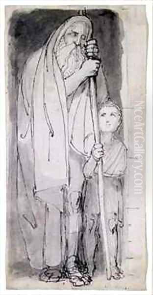 The Blind Tiresias and a Boy - view 1