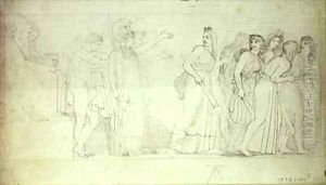 The Furies Departing from Athena Apollo and Orestes