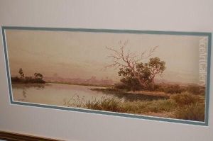 Australian River Landscape by Henri Tebbitt