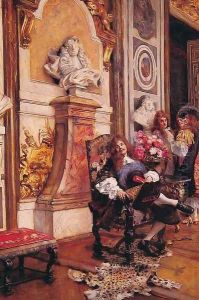 Moliere Demanding an Audience with King Louis XIV at Versailles by Francois Flameng
