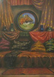 Interior Cu Tablou De M.teisanu by Misu Teisanu