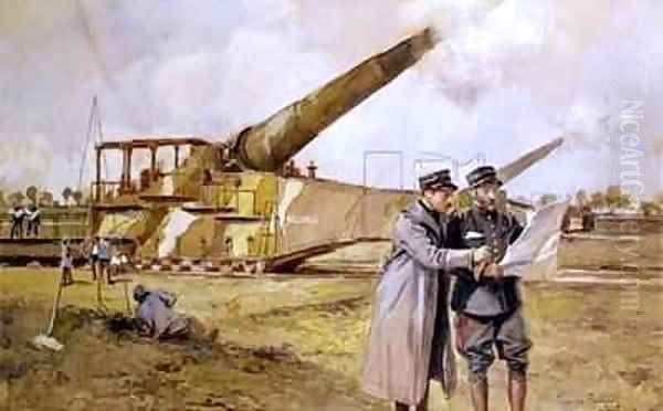 Heavy Artillery on the Railway - view 1