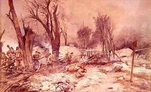 American Infantry Attack on 18th July 1918 during the Aisne Marne Counter offensive