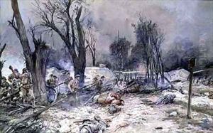 The Offensive at Saint Pierre Aigle by Francois Flameng