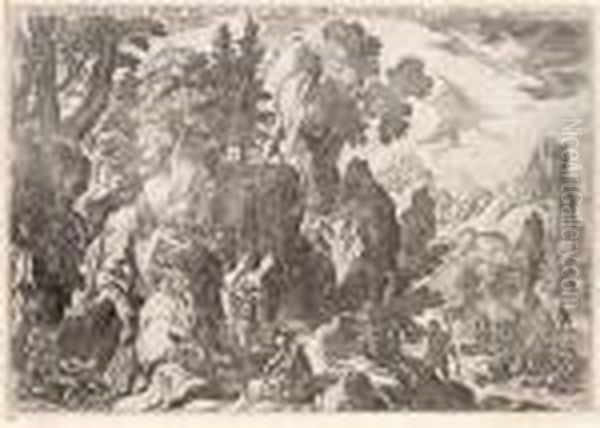 La Chasse Aux Cerfs. La Chasse Aux Bouquetins, Avec Dedicace A Lacomo Sanesi. - view 1