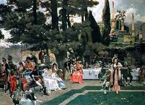 The Reception for Napoleon I on the Isola Bella in the 5th Year of his Reign - view 1