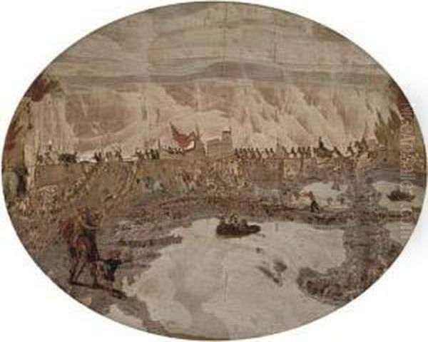 Aeneas Rescuing Anchises From The Sack Of Troy - view 1