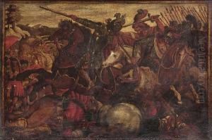A Cavalry Engagement At Close Quarters by Antonia Tempesta