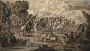 Theseus And The Amazons: En Grisaille