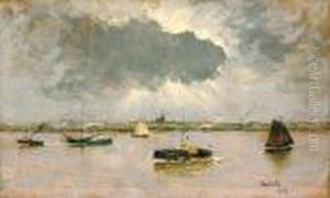 Bateaux Sur Le Fleuve