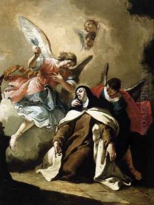 The Ecstasy of St Therese by Francesco Fontebasso