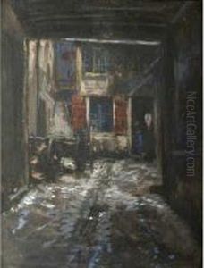 Entree Au Cabaret Au Havre Gouache Signee En Bas A Gauche Et Date 07 33 X 25 Cm