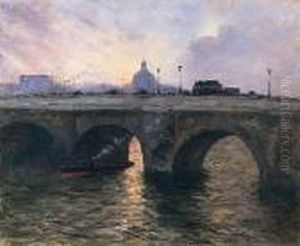 Pont-royal Au Soleil Couchant