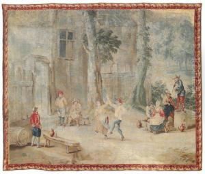 Brussels, First Half 18th 
Century, Attributed To Pieter And Jan Frans Van Der Borght, After David 
Teniers The Younger by Abraham Teniers