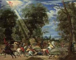 The Conversion Of Saint Paul by David The Elder Teniers