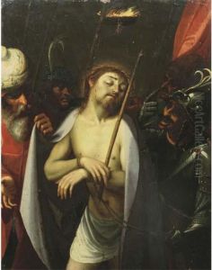 The Mocking Of Christ by David The Elder Teniers