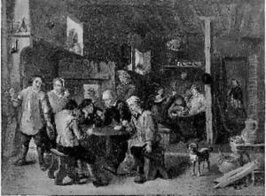 Scene D'interieur D'auberge by David The Elder Teniers