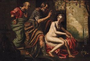 Susannah And The Elders by David The Elder Teniers