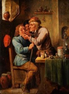 Beim Bader by David The Younger Teniers