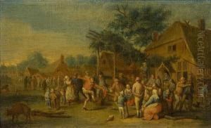Village Festivities by David The Younger Teniers