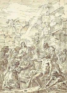The Raising of Lazarus by Francesco Fontebasso