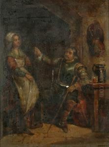 A Soldier And A Serving Girl by David The Younger Teniers
