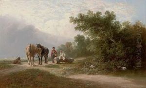 Resting After A Hard Pull by John F Tennant