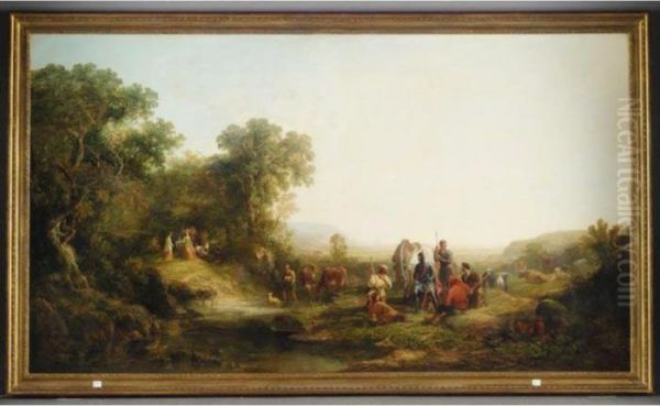 Sir Scudamore Journeying To The
Temple Of Venus In Quest Of Amores. "so On That Hard Adventeur Forth I
Went..." Spenser - view 1