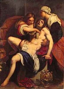 St Sebastian attended by St Irene by Francesco Furini