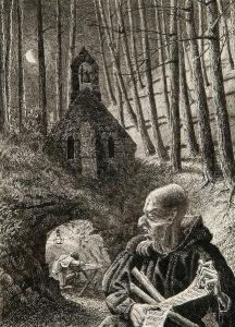 A Knight And His Lady by John Tenniel