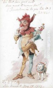 Study Of Touchstone The Clown by John Tenniel