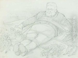 Mr Birrell As Gulliver by John Tenniel