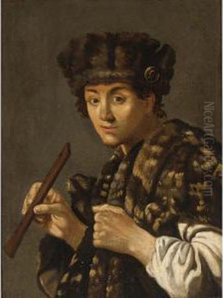 A Shepherd With A Flute - view 1