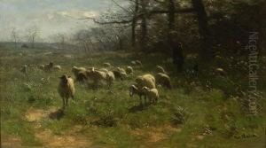 Hirte Mit Schafen Auf Der
Weide by Francois Pieter ter Meulen