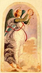Angel, copy of Rafael of Urbino by Mariano Jose Maria Bernardo Fortuny y Carbo
