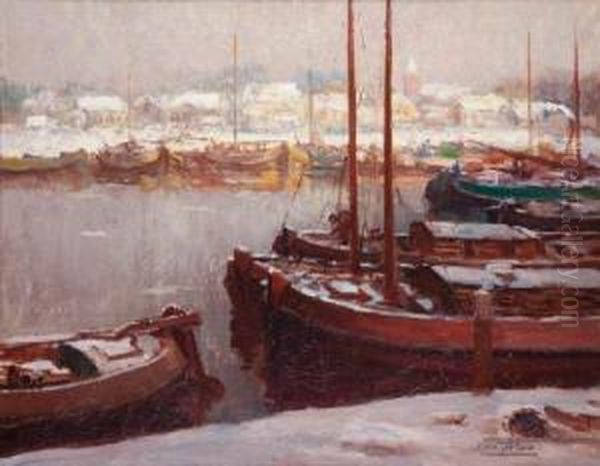 Vue D'amsterdam Sous La Neige - view 1
