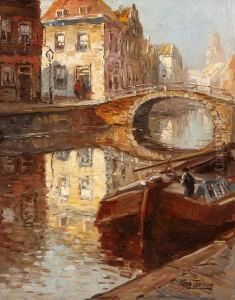 A View Of A Canal by Kees Terlouw