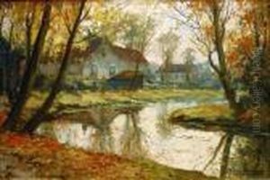 Paysage De Campagne En Automne by Kees Terlouw