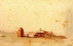 Album of 29 landscapes of Barcelona 5 by Mariano Jose Maria Bernardo Fortuny y Carbo