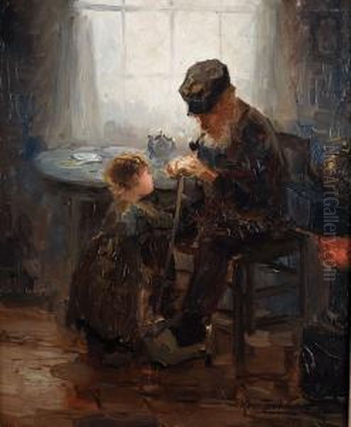 Levieux Pecheur Et L'enfant - view 1